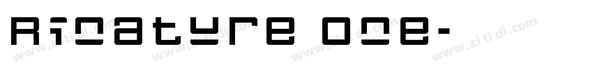 Rinature One字体转换